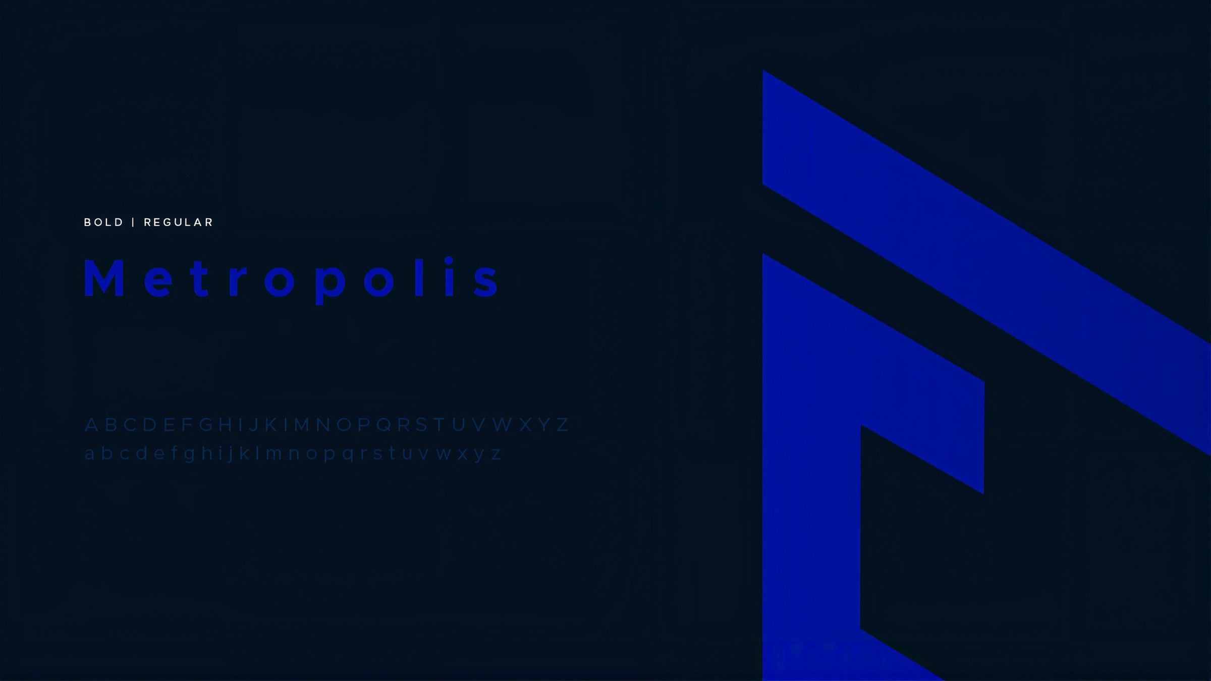 Tipografia Metropolis e grafismo da letra F